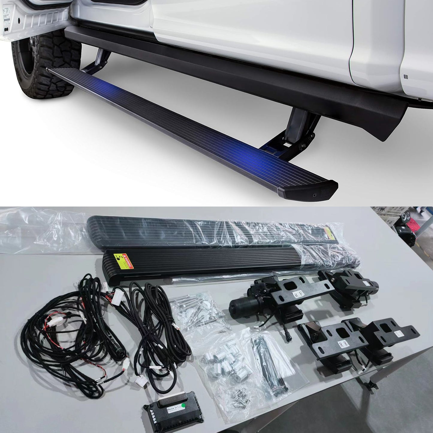 Electric Running Boards with LED Short Side Steps for Mercedes-Benz W463A W464 G-Class