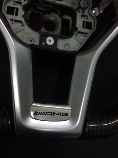 Mercedes-Benz CLS E-Class SLK W172 W218 W212 AMG Steering Wheel Carbon Fiber Leather