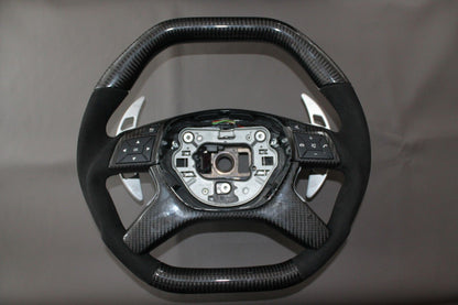 Mercedes-Benz E G GL ML-Class W166 X166 W463 Steering Wheel Carbon Alcantara