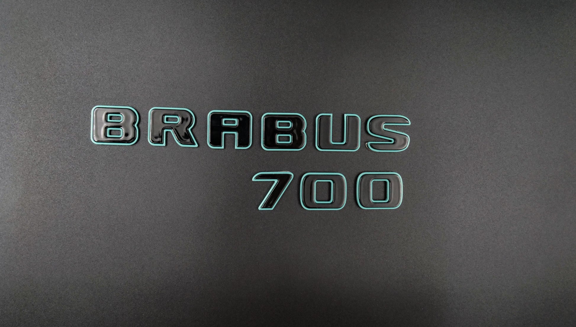 Brabus emblem logo Blue metallic with carbon for Mercedes-Benz W463A W464  G-Class — Kubay Design