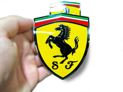 Ferrari 360 Modena Side Fender Metal Emblem Badge Set