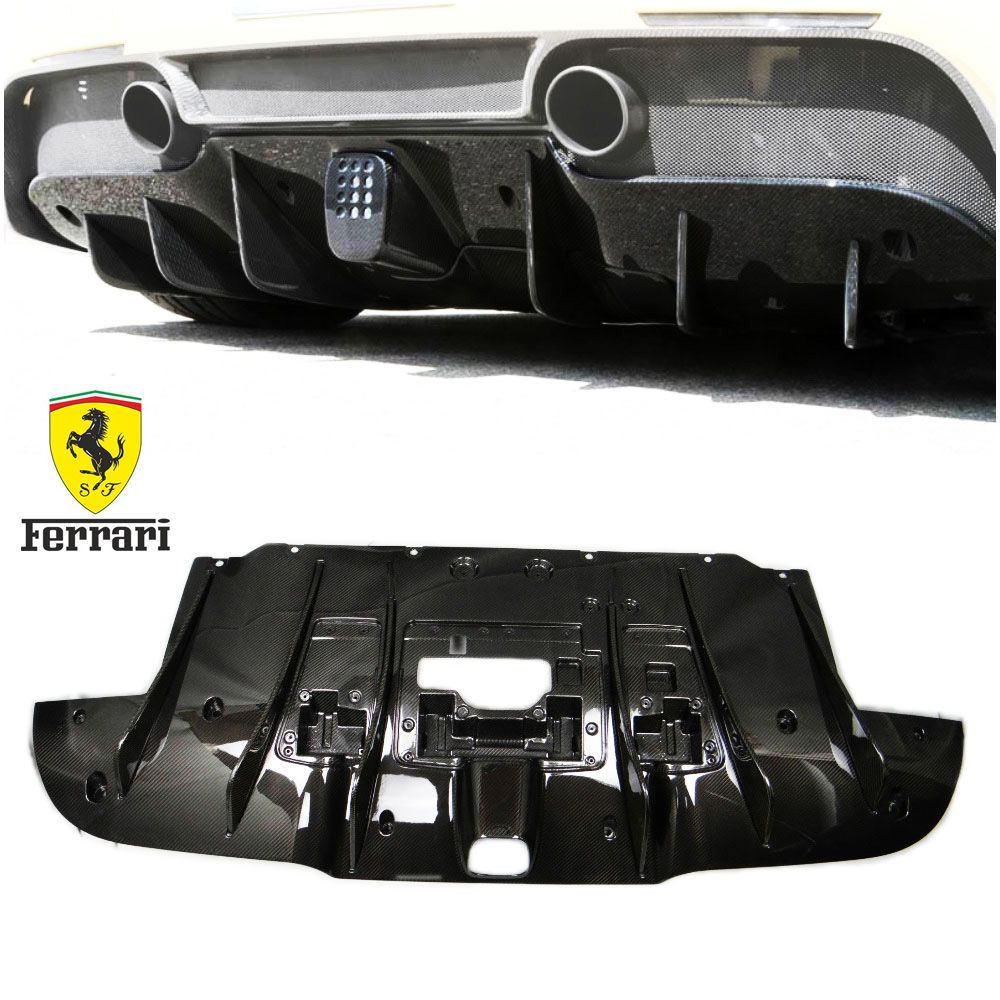 Ferrari 488 Carbon Fiber Rear Bumper Diffusor