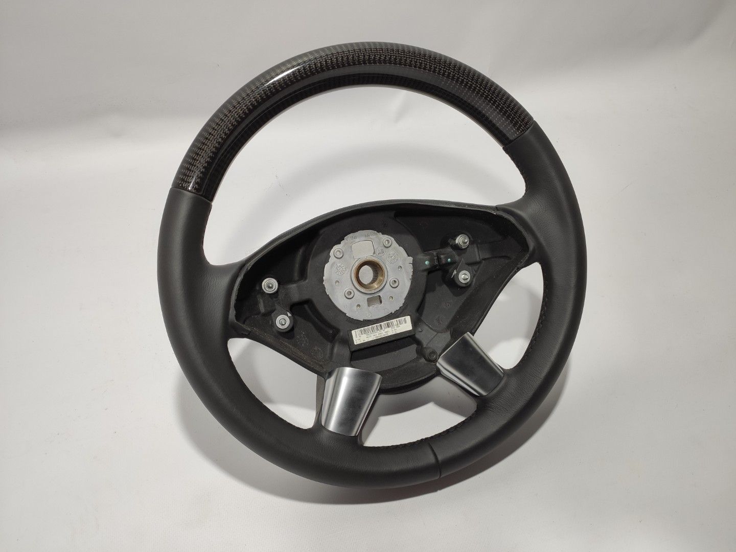 Mercedes-Benz Vito Viano W639 2010-2014 Steering Wheel Carbon Fiber Black Leather