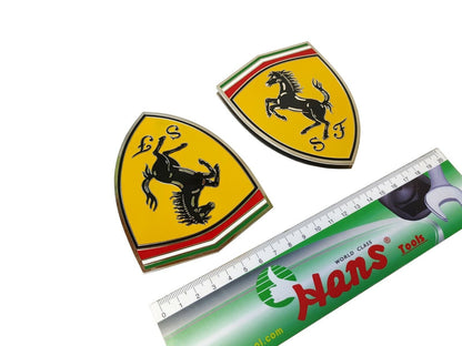 Ferrari Stainless Steel Emblems Floor Mat Logo Badges for Ferrari Car
