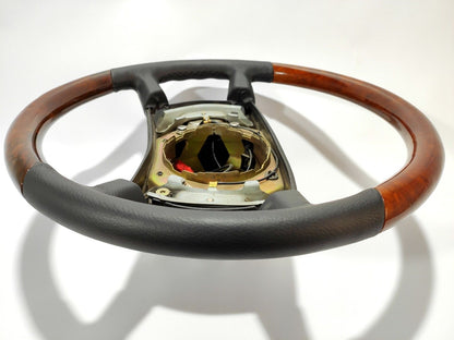 Mercedes-Benz W124 W126 S126 W201 Wood Leather Steering Wheel